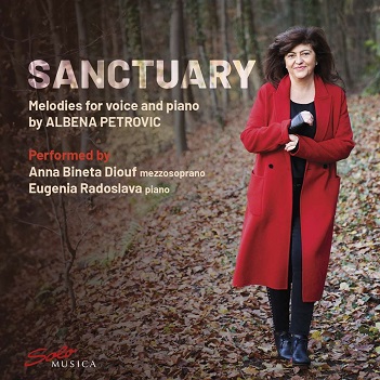 Cover van Diouf, Anna Bineta – Sanctuary: Melodies For Voice and Piano By Albena Petrovic