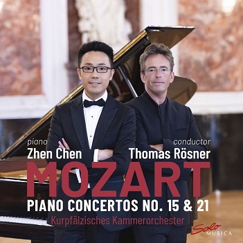 Cover van Chen, Zhen – Mozart: Piano Concertos No 15 & 21