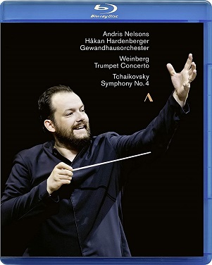 Cover van Andris Nelsons, Gewandhausorchester, Boston Sympho – Weinberg: Trumpet Concerto / Tchaikovsky: Sym. No.4