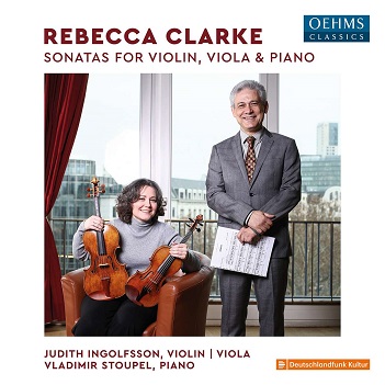 Cover van Ingolfsson, Judith – Rebecca Clarke: Sonatas For Violin, Viola and Piano