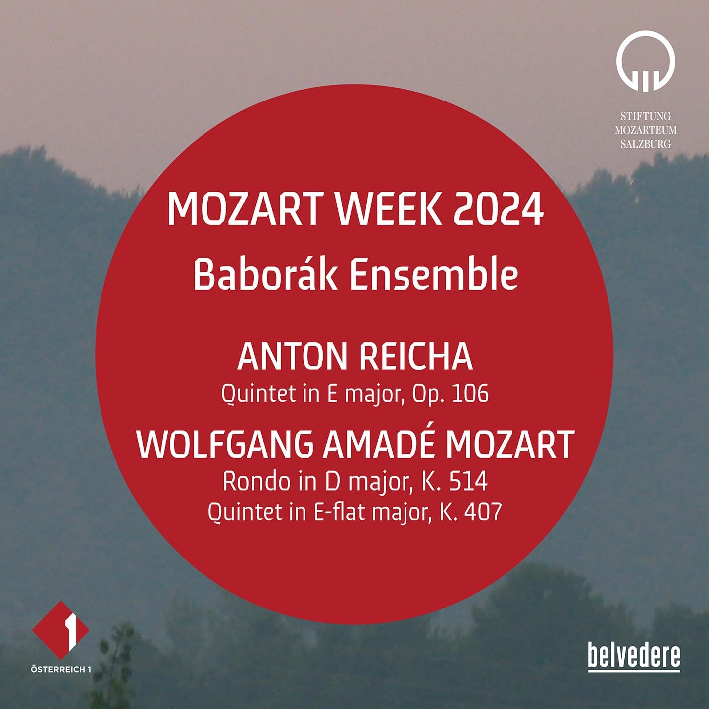 Cover van Baborak Ensemble – Mozart & Reicha: Mozart Week 2024