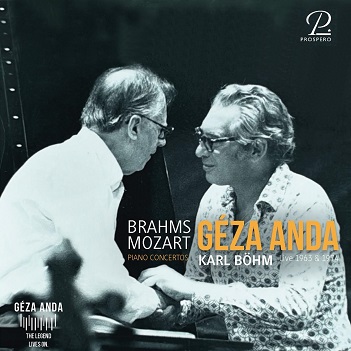Cover van Anda, Geza & Philharmonia Orchestra & Karl Bohm – Brahms & Mozart - Two Legendary Concerts