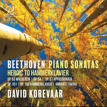 Cover van Korevaar, David – Beethoven: Heroic To Hammerklavier - Sonatas