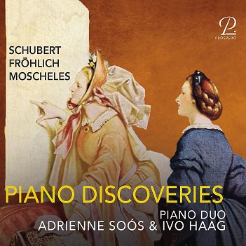 Cover van Piano Duo Soos-Haag – Schubert, Moscheles & Frohlich: Piano Discoveries