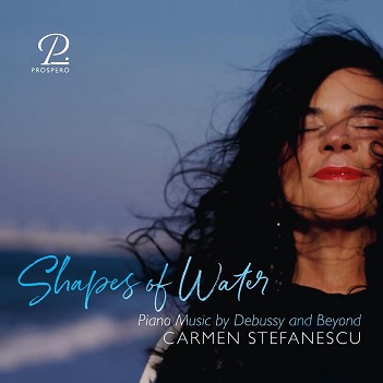 Cover van Stefanescu, Carmen – Bloch, Debussy & Bonis: In Shapes of Water