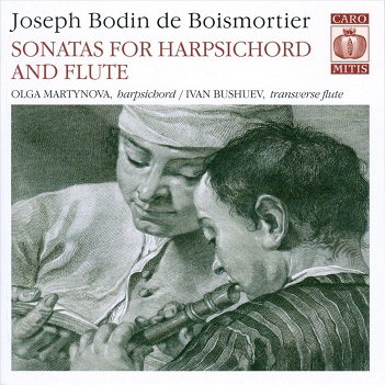 Cover van Martynova, Olga/Ivan Bushuev – Boismortier: Sonatas For Harpsichord & Flute