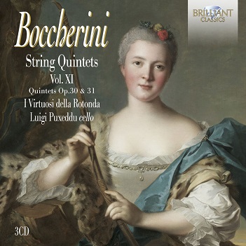 Cover van I Virtuosi Della Rotonda & Luigi Puxeddu – Boccherini: String Quintets Op. 30 & 31 Vol. Xi