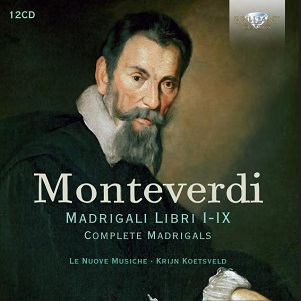 Cover van Le Nuove Musiche & Krijn Koetsveld – Monteverdi: Madrigali Libri I-Ix