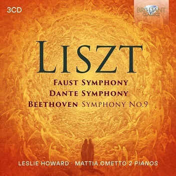 Cover van Howard, Leslie – Liszt: Faust Symphony, Dante Symphony, Beethoven Symphony No.9