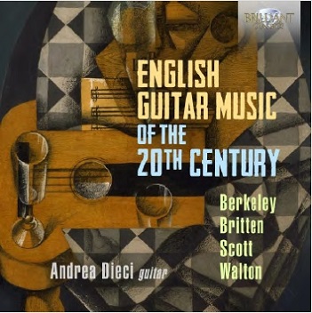 Cover van Andrea Dieci – English Guitar Music of the 20th Century, Berkeley