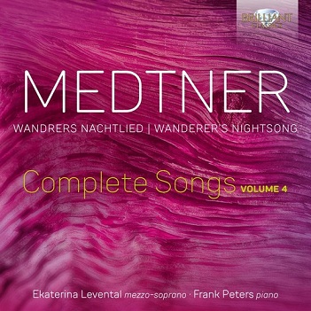 Cover van Levental, Ekaterina – Medtner: Wandrers Nachtlied, Complete Songs, Vol.