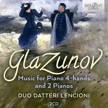 Cover van Duo Datteri Lencioni – Glazunov: Music For Piano 4-Hands and 2 Pianos