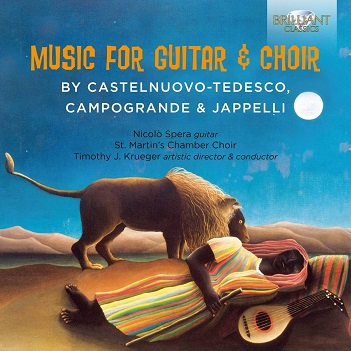 Cover van Nicolo Spera, St Martin's Chamber Choir, Timothy K – Music For Guitar and Choir By Castelnuovo-Tedesco,