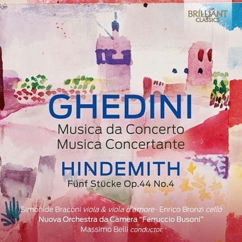 Cover van Simonide Braconi – Ghedini: Musica Da Concerto, Musica Concertante, H