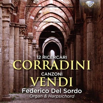 Cover van Sordo, Federico Del – Corradini: 12 Ricercari & Vendi: Canzoni