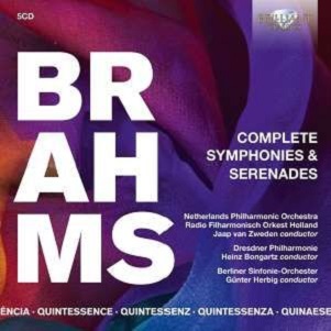 Cover van Boston Symphony Orchestra, Leo – Quintessence Brahms: Complete Symphonies & Serenad