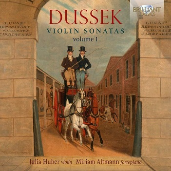 Cover van Altmann, Miriam – Dussek: Violin Sonatas, Volume 1