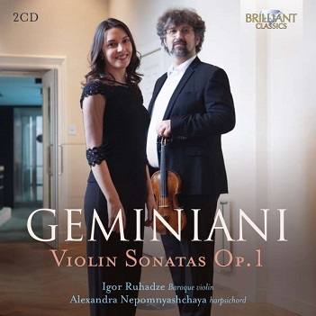 Cover van Ruhadze, Igor – Geminiani: Violin Sonatas Op. 1