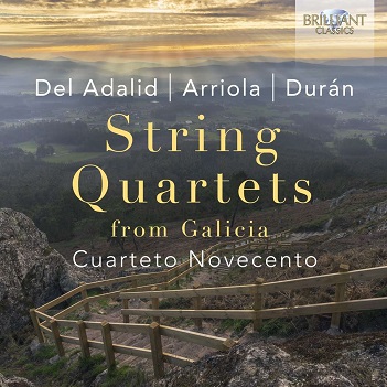Cover van Cuarteto Novecento – String Quartets By Del Adalid, Arriola & Duran