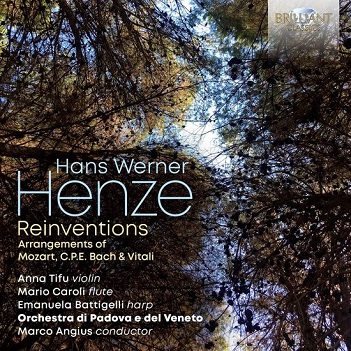 Cover van Anna Tifu – Henze: Reinventions Arrangements of Mozart, C.P.E.
