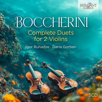 Cover van Ruhadze, Igor & Daria Gorban – Boccherini: Complete Duets For 2 Violins