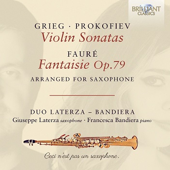 Cover van Duo Laterza - Bandiera – Grieg/Prokofiev/Faure: Violin Sonatas/Fantasie Op. 79