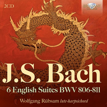 Cover van Rubsam, Wolfgang – J.S. Bach: 6 English Suites Bwv 806-811