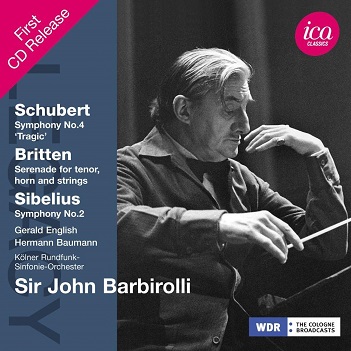 Cover van Schubert / Britten / Sibelius – Symphony No.4/No.2