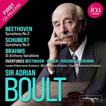 Cover van Boult, Adrian – Beethoven/Schubert/Brahms: Symphony No.3/No.9/St Anthony Variations