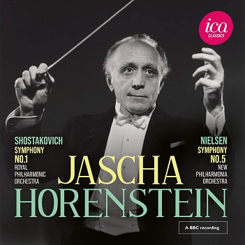 Cover van Horenstein, Jascha – Shostakovich: Symphony No. 1 - Nielsen: Symphony No. 5