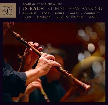 Cover van Academy of Ancient Music & Richard Egarr – Js Bach: St Matthew Passion Bwv 244 - 1727 Version