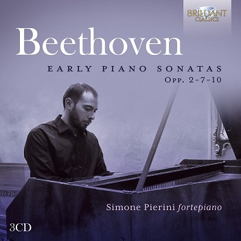 Cover van Pierini, Simone – Beethoven: Early Piano Sonatas Opp. 2 - 7 - 10