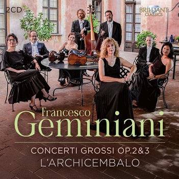 Cover van L'archicembalo – Francesco Geminiani: Concerti Grossi Op. 2 & 3