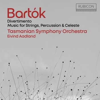 Cover van Tasmanian Symphony Orchestra & Eivind Aadland – Bela Bartok: Divertimento/Music For Strings, Percussion & Celeste