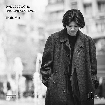 Cover van Min, Jiaxin – Barber, Beethoven & Liszt: Das Lebewohl