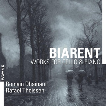 Cover van Dhainaut, Romain & Rafael Theissen – Biarent: Works For Cello & Piano