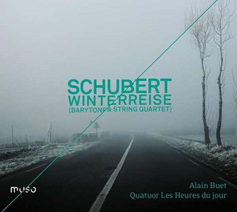 Cover van Kaufmann, Jonas – Winterreise (Barytone & String Quartet)