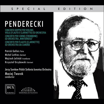 Cover van Jerzy Semkow Polish Sinfonia Luventus Orchestra & Maciej Tworek – Penderecki: Concertos Vol. 10