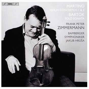 Cover van Zimmermann, Frank Peter – Martinu/Bartok: Violin Concertos 1 & 2 / Solo Sonata