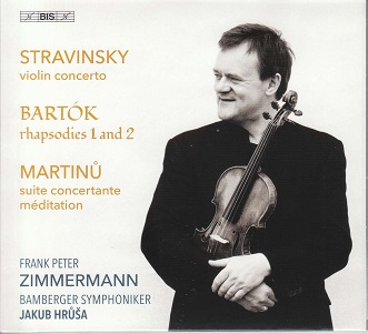 Cover van Bamberger Symphoniker & Frank Peter Zimmermann & Jakub Hrusa – Stravinsky Bartok Martinu: Concertante Masterworks