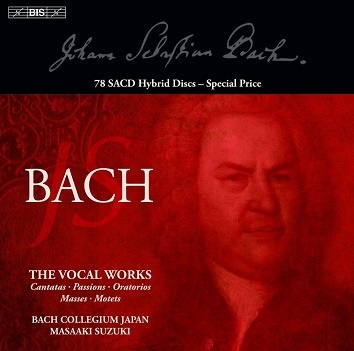Cover van Bach Collegium Japan – Johann Sebastian Bach: the Vocal Works: Cantatas - Passions - Oratorios - Masses - Motets