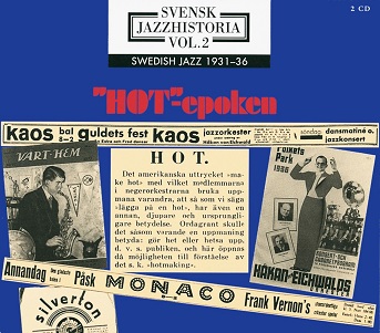 Cover van Various – Svensk Jazzhistoria Vol 2 1931-1936 - "Hot"-Epoken