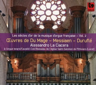 Cover van Ciacera, Alessandro La – Oevres De Du Mage - Messiaen - Durufle
