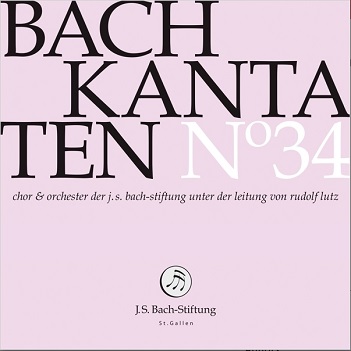Cover van Chor & Orchester Der J.S. Bach-Stiftung & Rudolf Lutz – Bach Kantaten No. 34