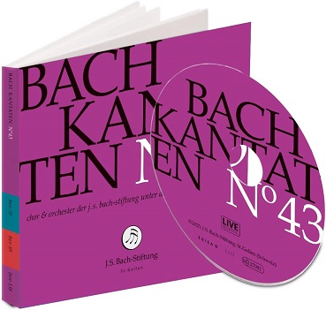Cover van Choir & Orchestra of the J.S. Bach Foundation / Rudolf Lutz – Bach Kantaten No.43