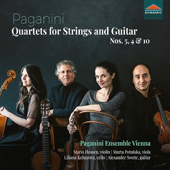 Cover van Paganini Ensemble Vienna – Paganini: Quartets For Strings and Guitar Nos. 5, 4 & 10