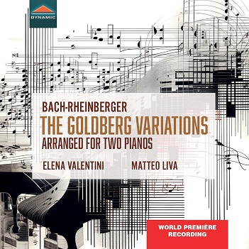 Cover van Valentini, Elena & Matteo Liva – Bach & Rheinberger: Goldberg Variations