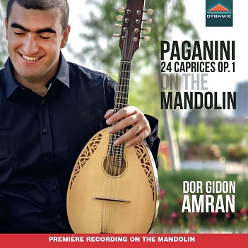 Cover van Amran, Dor Gidon – Paganini: 24 Caprices, Op. 1 On the Mandolin