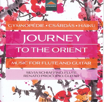 Cover van Schiaffino, Silvia – Bartok, Dvorak & Satie: Journey To the Orient - Music For Flute & Guitar