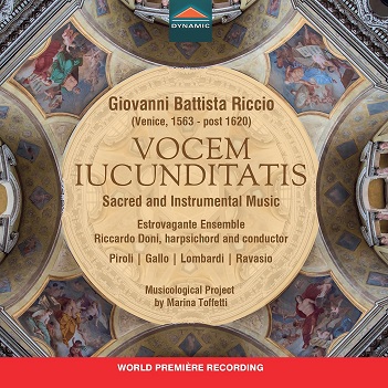 Cover van Estrovagante Ensemble – Giovanni Battista Riccio: Vocem Iucunditatis